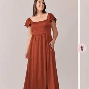 Revelry Selma Rust Maxi Dress